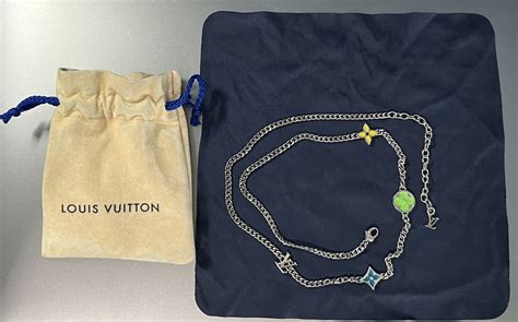 louis vuitton monogram sunrise necklace.